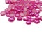 100 8mm x 6mm Bright Pink Pearl Plastic Flatback Oval Cabochons